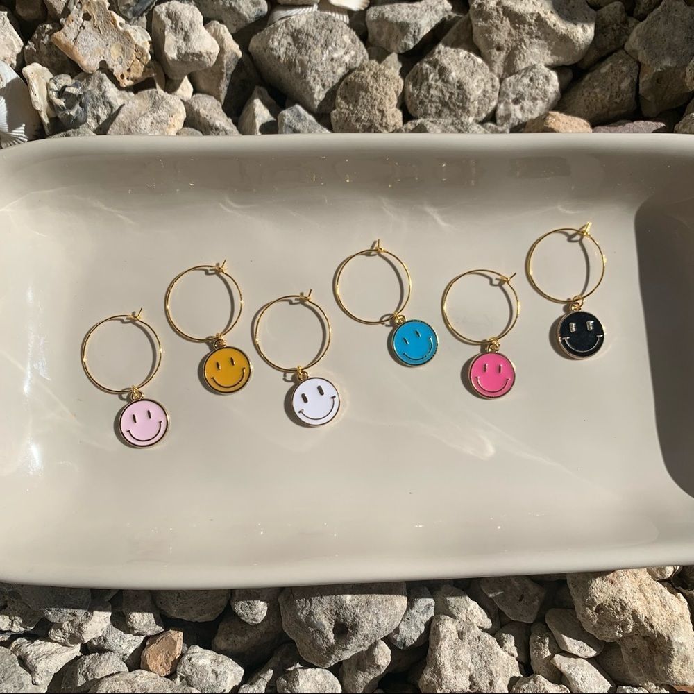 🌼 Wine glass charms set of 6 #54